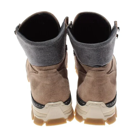 Di Bianco NWB Livigno Suede Hiking Boots Size 43.5 US 10.5 Fontanella Oslo Brown